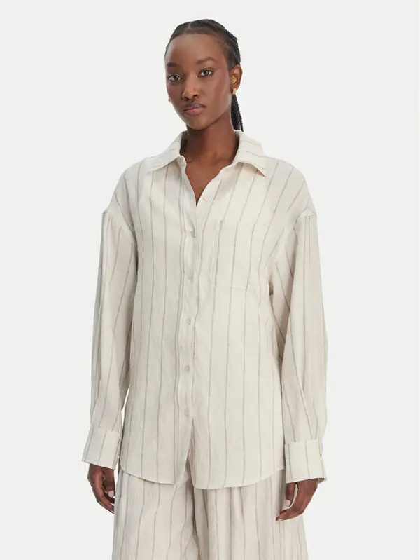 Eleh Eleh Košulja SS260271 Écru Relaxed Fit