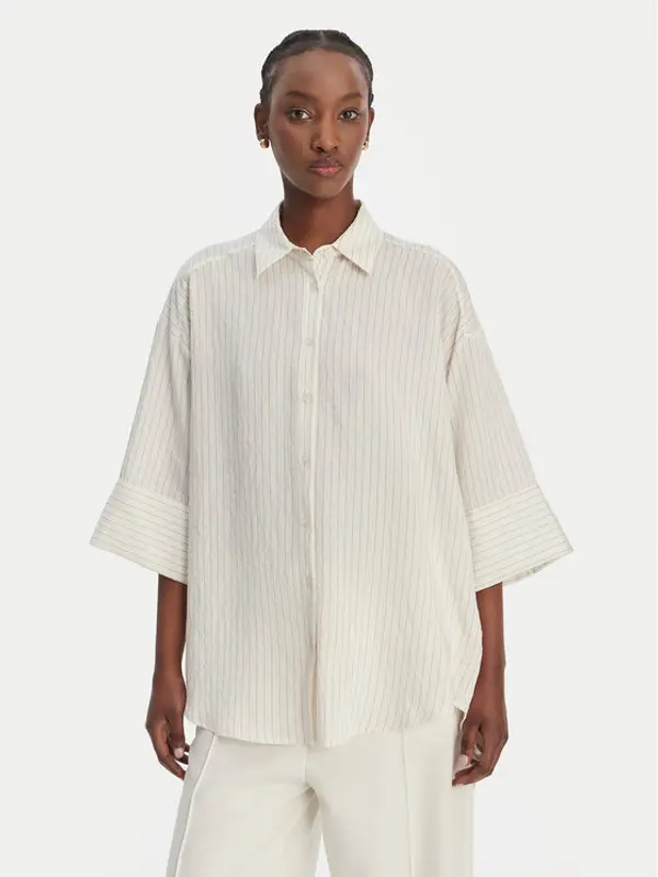 Eleh Eleh Košulja SS260297 Bijela Relaxed Fit