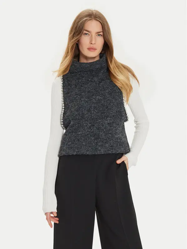 Eleh Eleh Prsluk EM1011 Siva Regular Fit