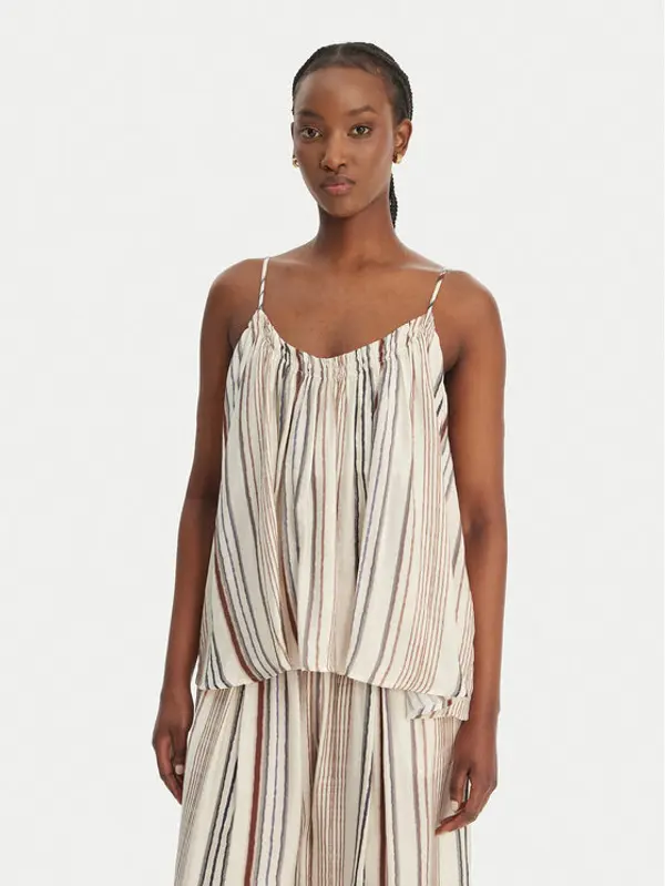 Eleh Eleh Top SS260131 Écru Regular Fit
