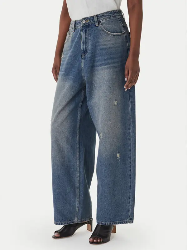 Eleh Eleh Traperice EL098 Plava Wide Leg