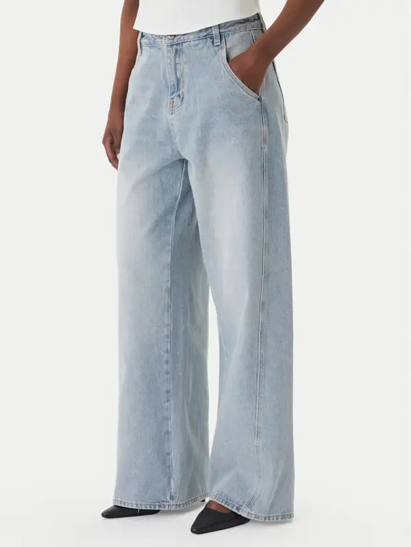 Eleh Eleh Traperice EL103 Svijetloplava Wide Leg