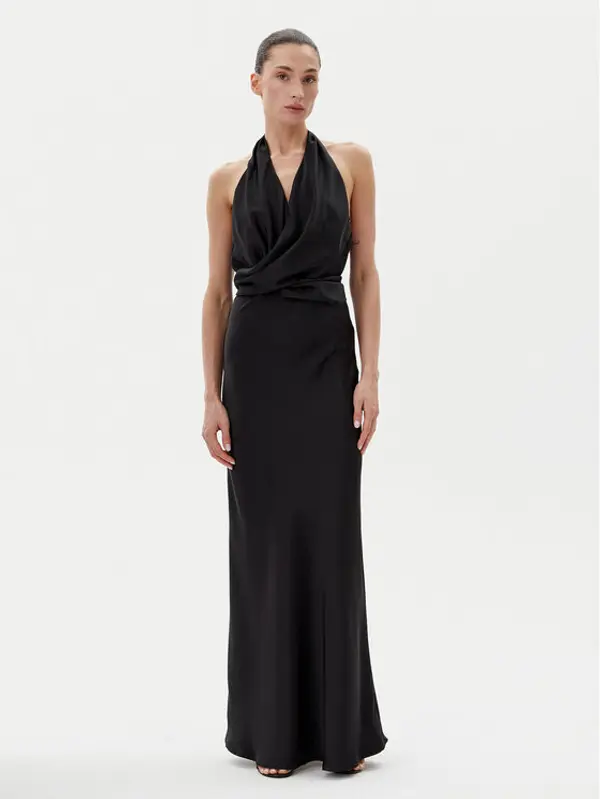 Eleh Eleh Večernja haljina ESS250036 Crna Regular Fit