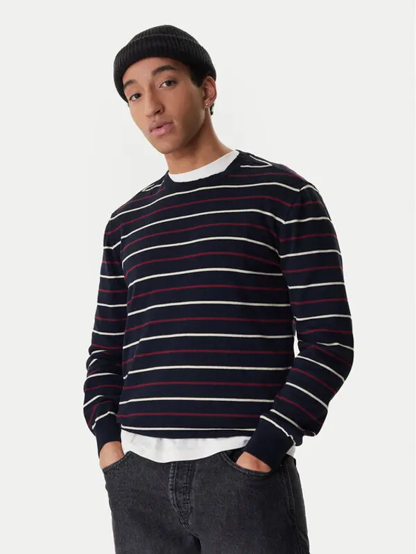 Element Element Džemper Icon Embroidery ELYSW00115 Tamnoplava Regular Fit