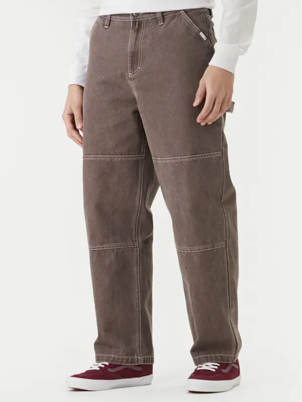 Element Element Hlače Big Carpenter Canvas ELYNP00201 Smeđa Relaxed Fit