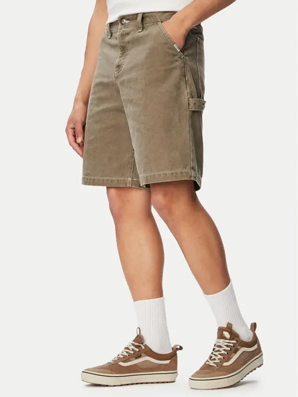 Element Element Kratke hlače Carpenter 12.6 ELYWS00138 Kaki Wide Leg