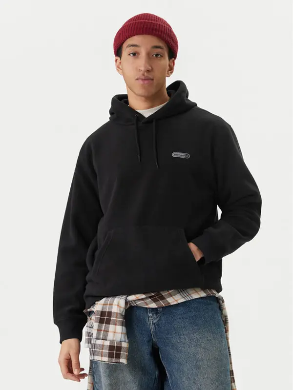 Element Element Majica dugih rukava Capsule Rain Polar Po ELYFT00203 Crna Relaxed Fit
