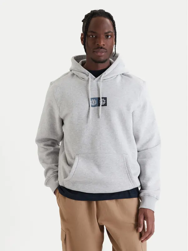 Element Element Majica dugih rukava Dual Po ELYSF00298 Siva Regular Fit