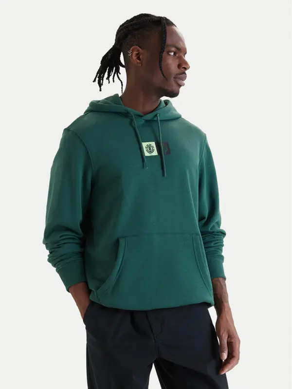 Element Element Majica dugih rukava Dual Po ELYSF00298 Zelena Regular Fit
