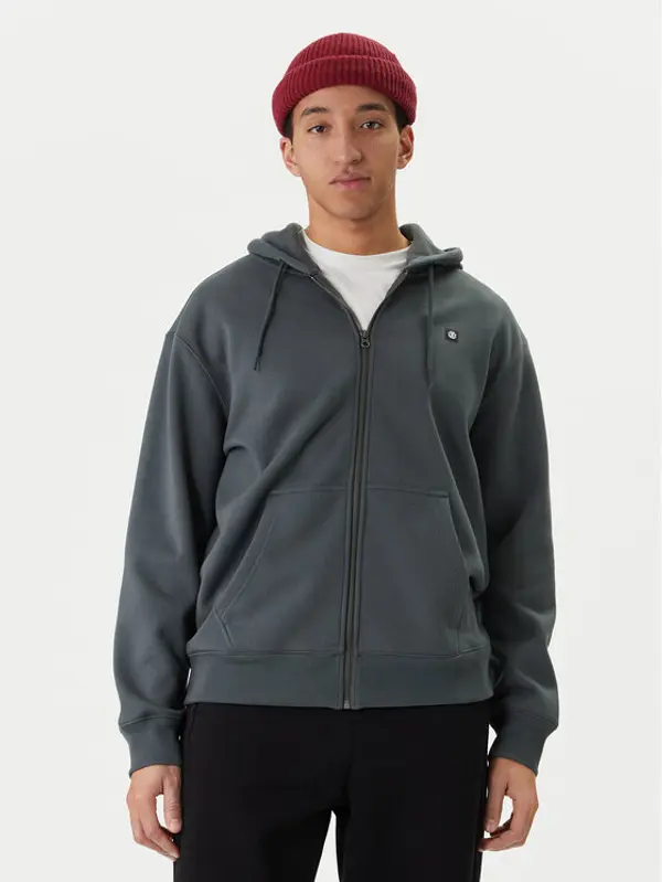 Element Element Majica dugih rukava Icon Rain ELYFT00204 Siva Relaxed Fit