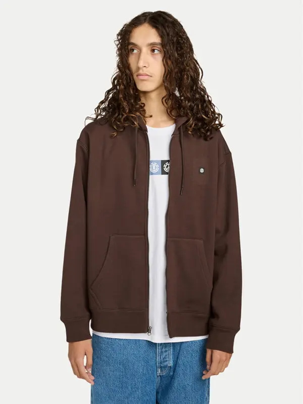 Element Element Majica dugih rukava Icon Rain ELYFT00204 Smeđa Relaxed Fit