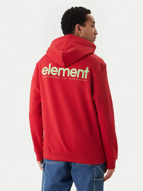 Element Element Majica dugih rukava Lowcase Bp Po ELYSF00296 Crvena Regular Fit
