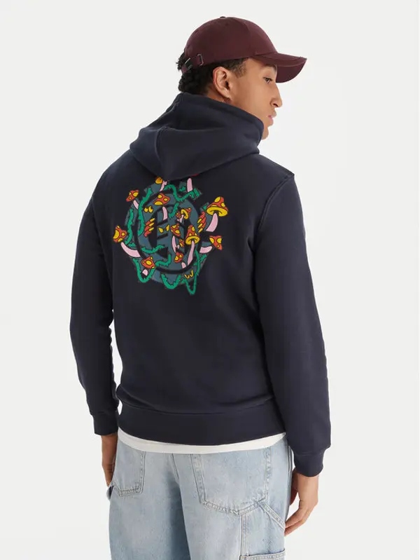 Element Element Majica dugih rukava Midnight PO ELYSF00303 Tamnoplava Regular Fit
