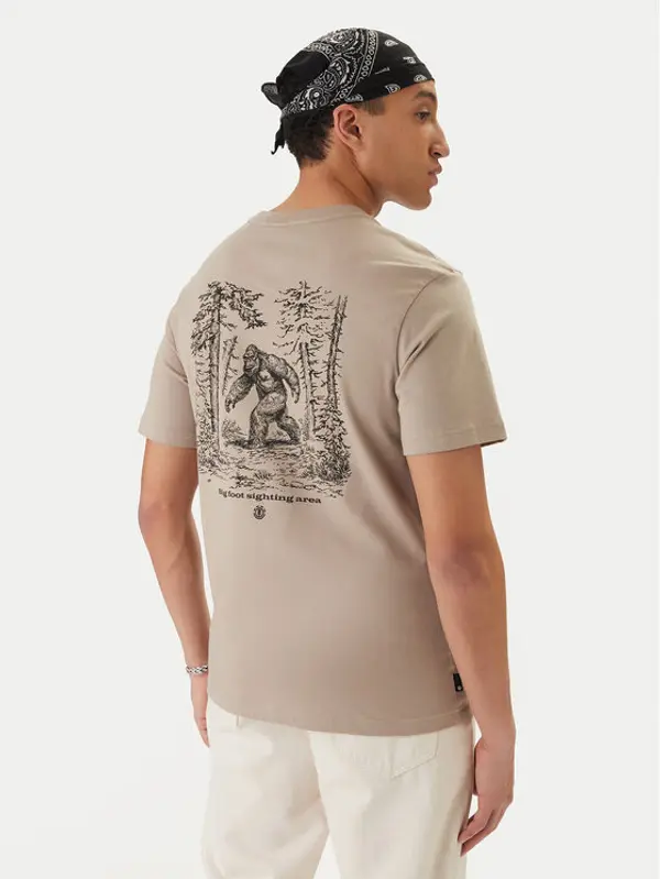 Element Element T-shirt Bigfoot Walking ELYZT00584 Bež Regular Fit