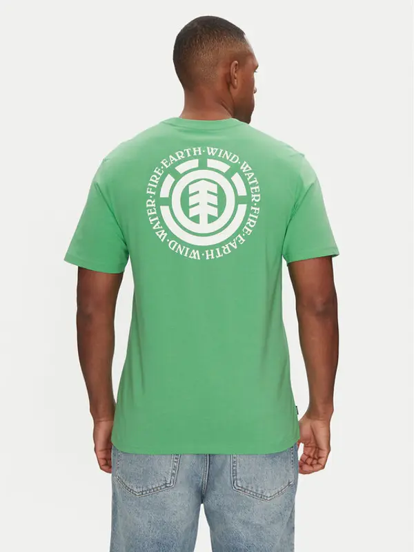 Element Element T-shirt ELYZT00490 Zelena Regular Fit