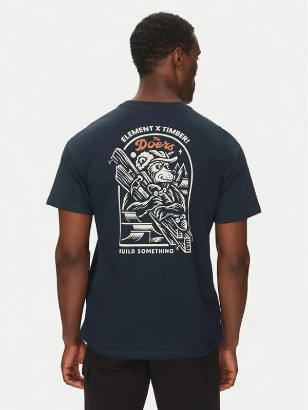 Element Element T-shirt ELYZT00520 Tamnoplava Regular Fit