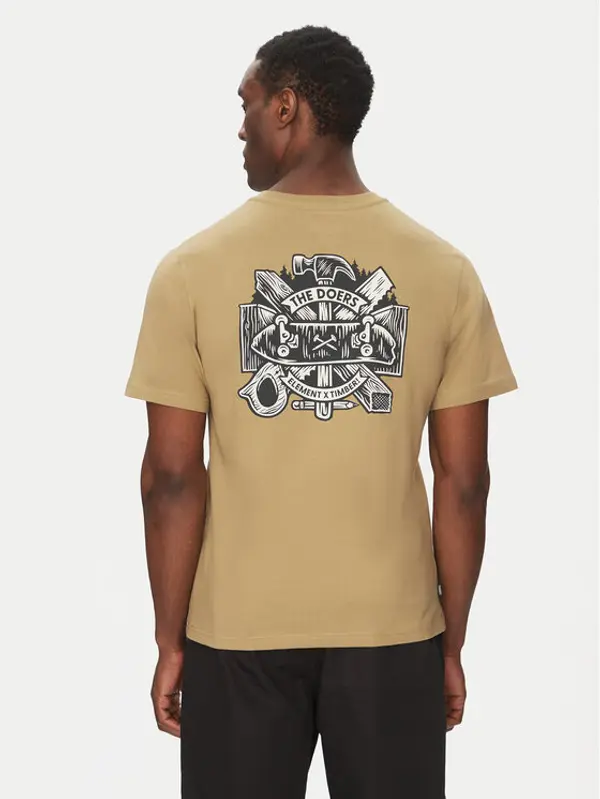 Element Element T-shirt ELYZT00522 Kaki Regular Fit