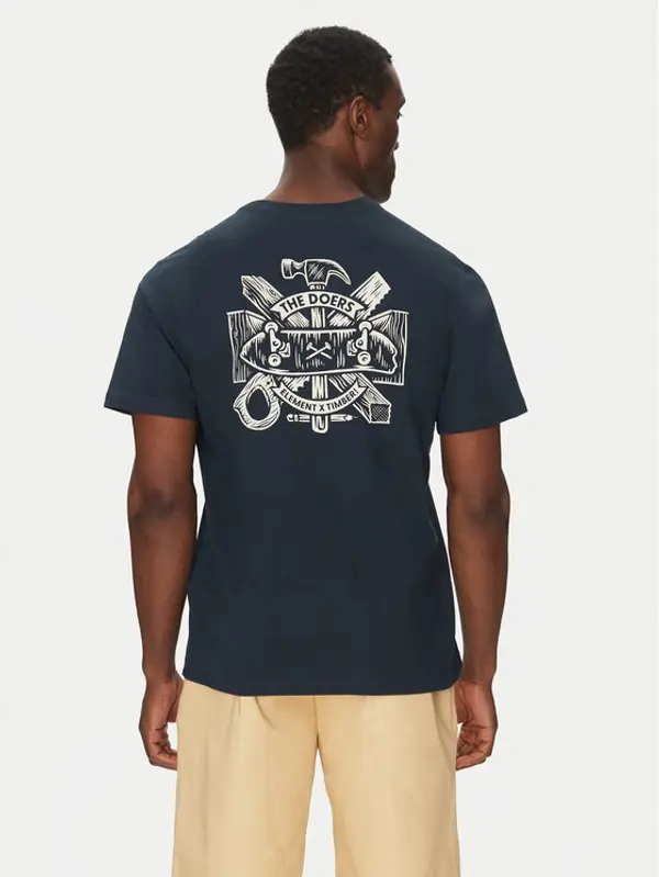 Element Element T-shirt ELYZT00522 Tamnoplava Regular Fit