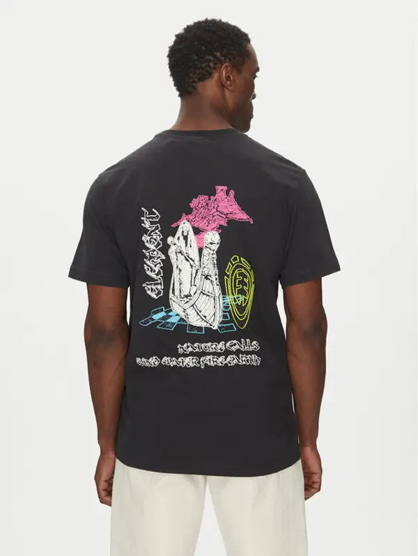 Element Element T-shirt ELYZT00524 Crna Relaxed Fit