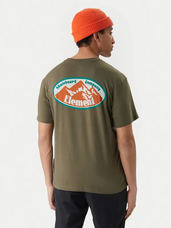 Element Element T-shirt Epic ELYZT00578 Kaki Regular Fit