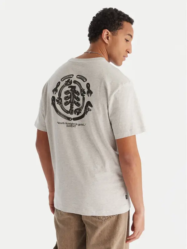 Element Element T-shirt Iron Works SS ELYZT00565 Siva Relaxed Fit