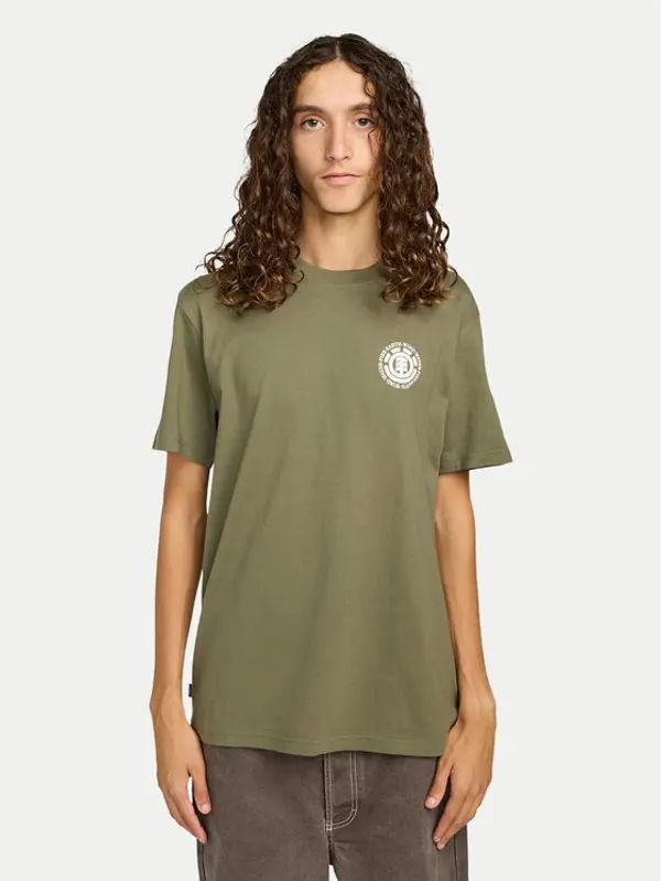 Element Element T-shirt Seal Bp ELYZT00596 Kaki Regular Fit