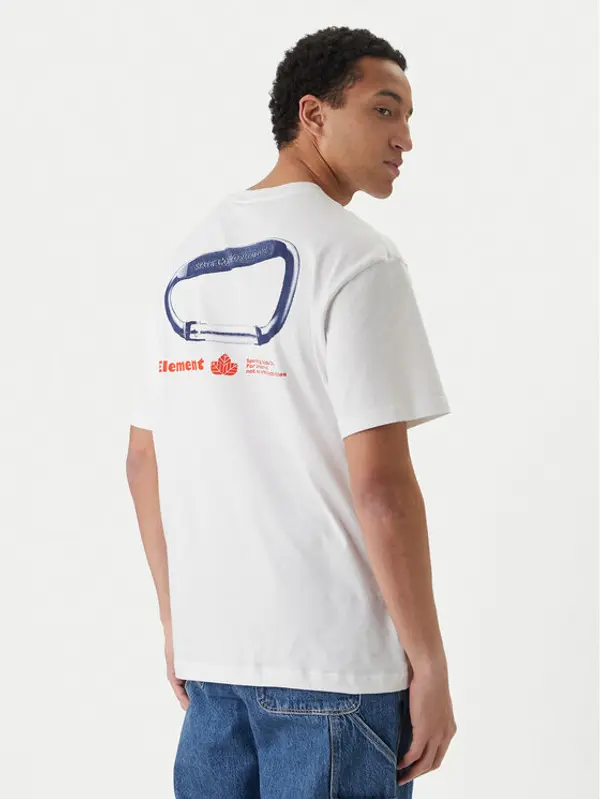 Element Element T-shirt Sporting ELYZT00569 Bijela Relaxed Fit