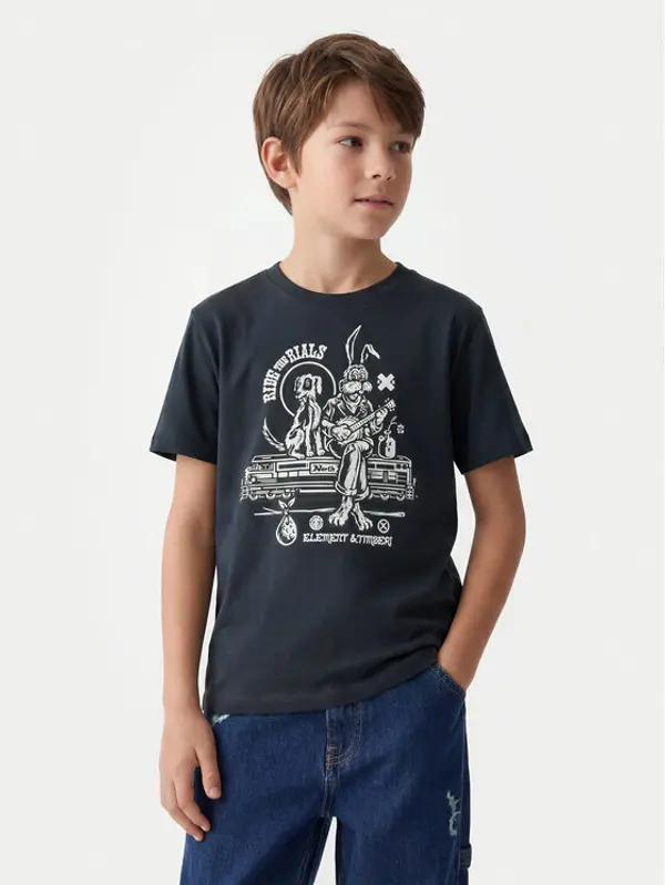 Element Element T-shirt Timber Aboard ELBZT00259 Crna Regular Fit