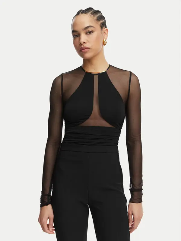 Elisabetta Franchi Elisabetta Franchi Bodi BO-030-62E2-V300 Crna Slim Fit