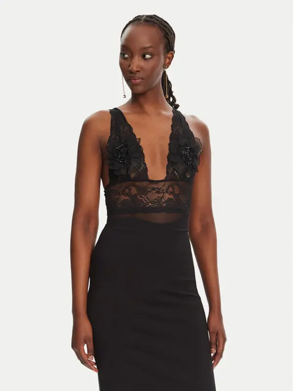 Elisabetta Franchi Elisabetta Franchi Bodi BO03452E2 110 Crna Regular Fit