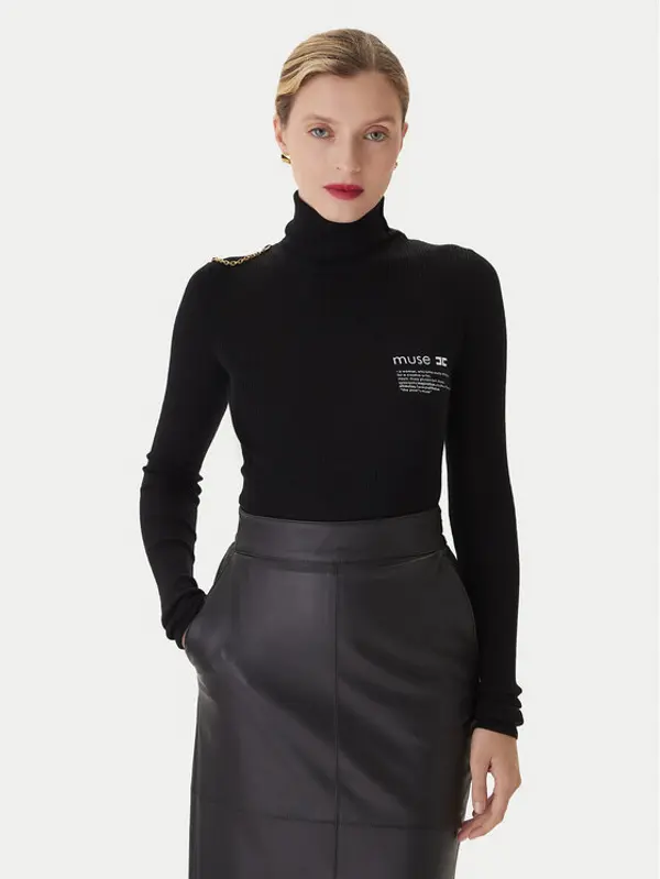 Elisabetta Franchi Elisabetta Franchi Dolčevita MK-43B-57E2-V320 Crna Regular Fit