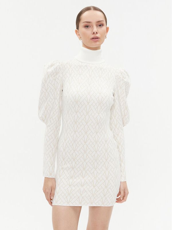 Elisabetta Franchi Elisabetta Franchi Džemper haljina AM-36M-37E2-V480 Écru Slim Fit