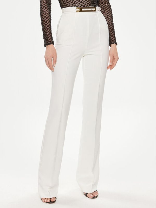 Elisabetta Franchi Elisabetta Franchi Hlače PA-034-42E2-5981 Bijela Regular Fit