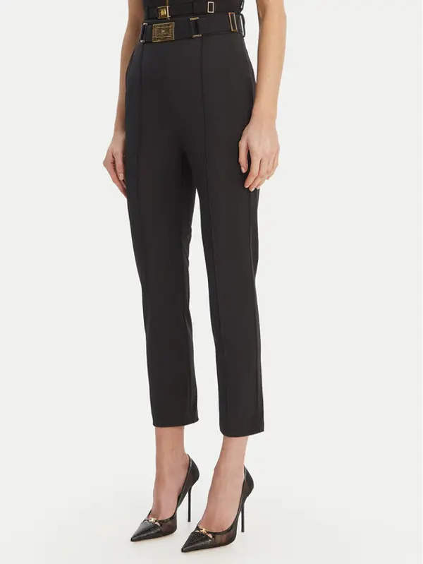 Elisabetta Franchi Elisabetta Franchi Hlače PA-132-61E2-V350 Crna Regular Fit