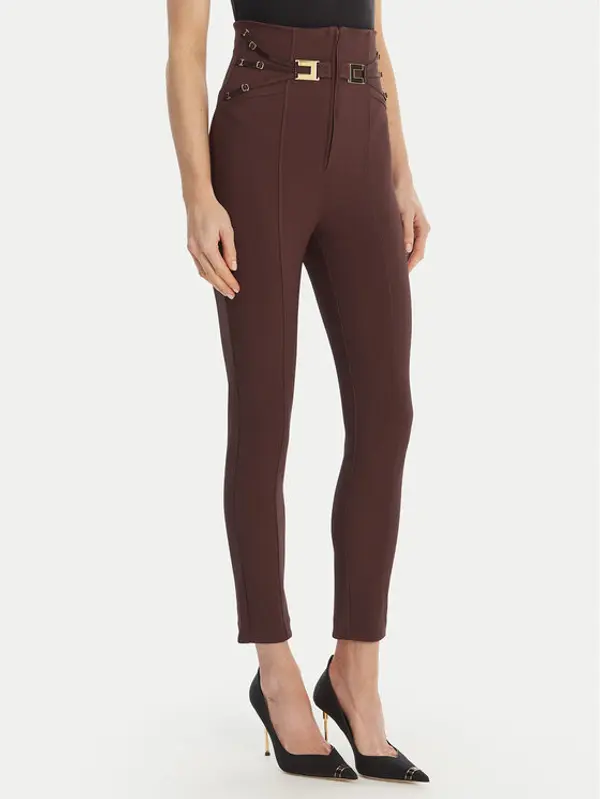 Elisabetta Franchi Elisabetta Franchi Hlače PA-158-61E2-V350 Smeđa Skinny Fit