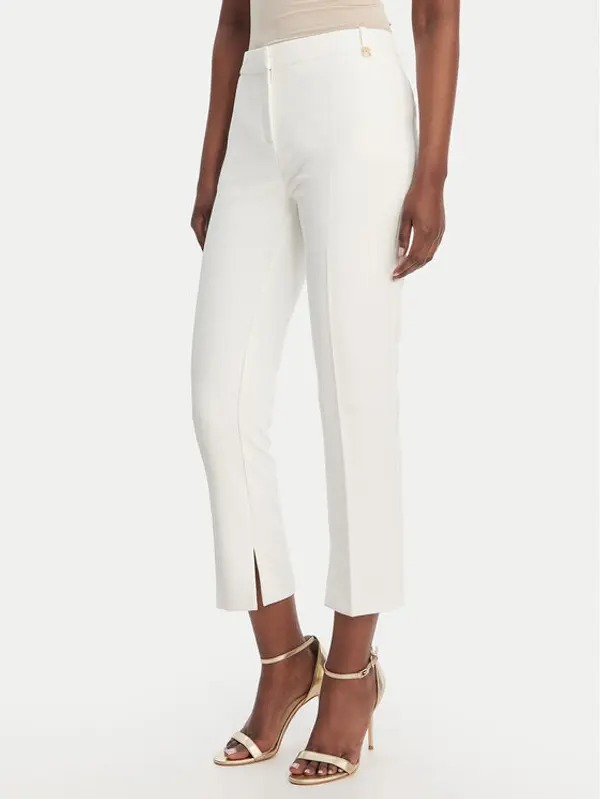 Elisabetta Franchi Elisabetta Franchi Hlače PA-166-61E2-V300 Bijela Slim Fit