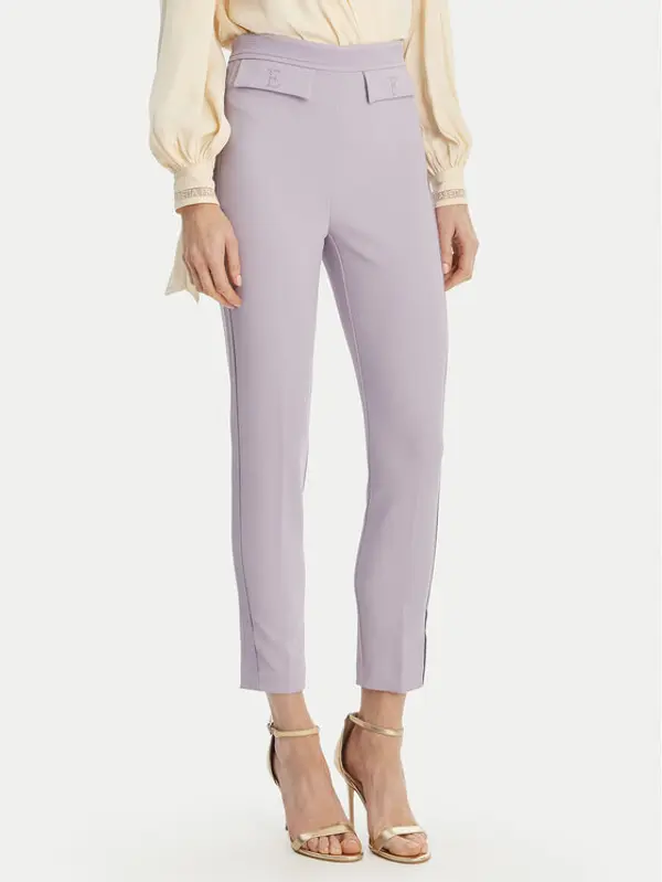 Elisabetta Franchi Elisabetta Franchi Hlače PA-170-61E2-V290 Ljubičasta Regular Fit