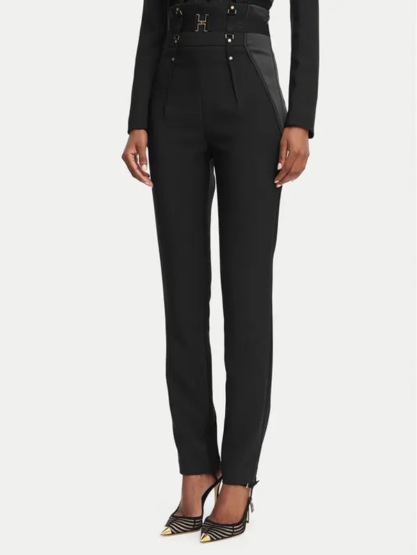 Elisabetta Franchi Elisabetta Franchi Hlače PA-180-62E2-V450 Crna Slim Fit