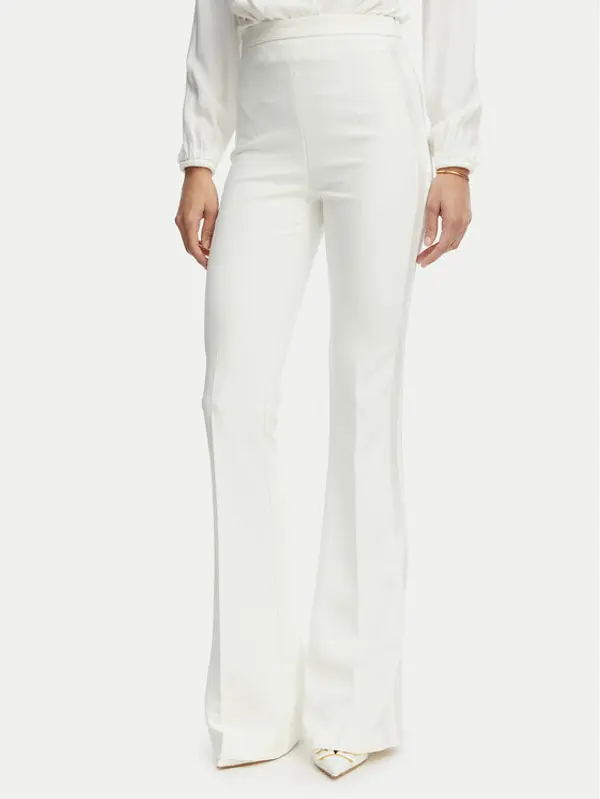Elisabetta Franchi Elisabetta Franchi Hlače PA-184-62E2-V290 Bijela Slim Fit