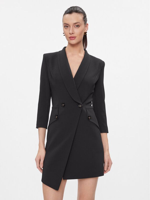 Elisabetta Franchi Elisabetta Franchi Koktel haljina AB-562-41E2-V500 Crna Regular Fit
