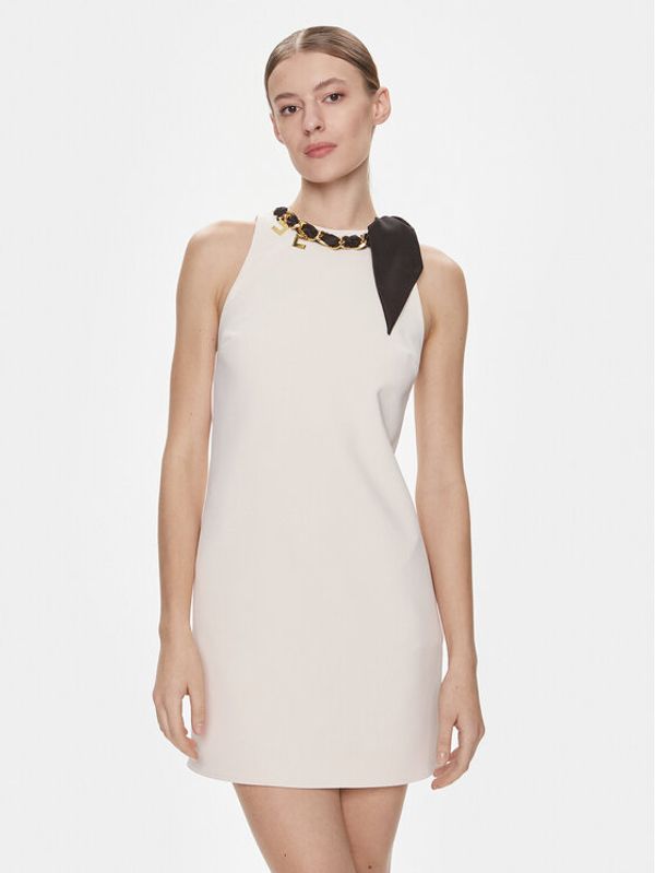 Elisabetta Franchi Elisabetta Franchi Koktel haljina AB-573-41E2-V400 Bež Regular Fit
