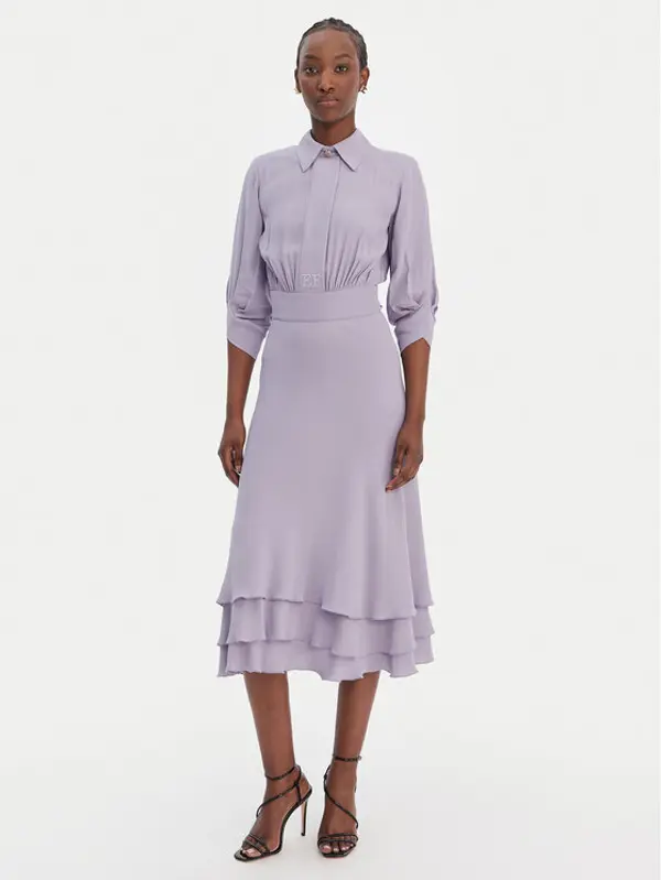 Elisabetta Franchi Elisabetta Franchi Koktel haljina AB-923-61E2 Ljubičasta Regular Fit