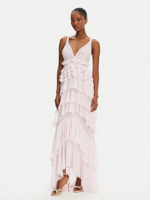 Elisabetta Franchi Elisabetta Franchi Koktel haljina AB-R42-52E2- Ružičasta Regular Fit