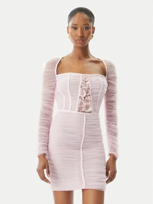 Elisabetta Franchi Elisabetta Franchi Koktel haljina AB68352E2 544 Ružičasta Slim Fit