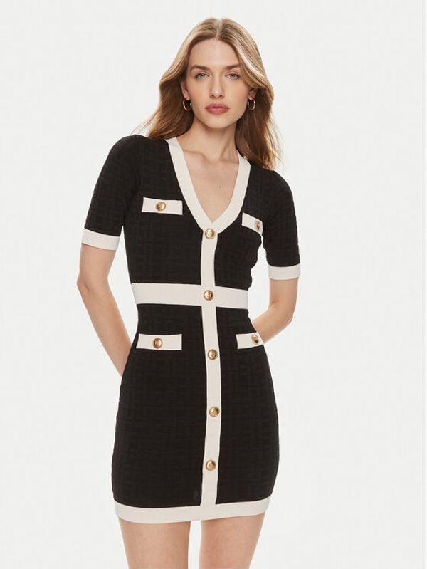 Elisabetta Franchi Elisabetta Franchi Koktel haljina AM-81B-42E3-V450 Crna Slim Fit