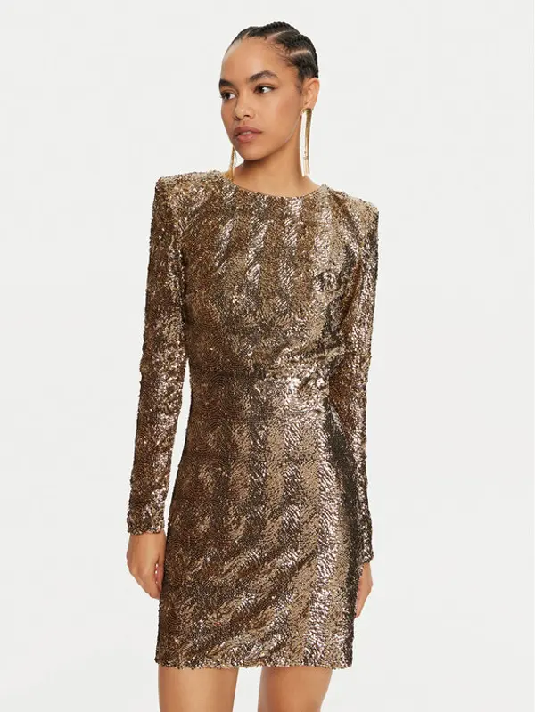Elisabetta Franchi Elisabetta Franchi Koktel haljina AR-57J-47E2-V900 Zlatna Regular Fit