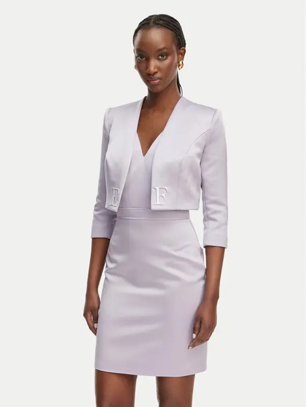 Elisabetta Franchi Elisabetta Franchi Koktel haljina TB-001-61E2-V550 Ljubičasta Regular Fit