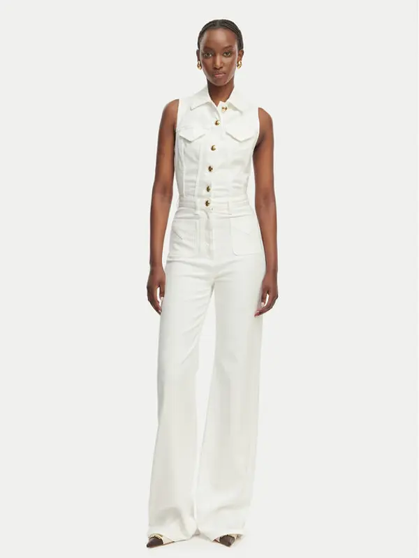 Elisabetta Franchi Elisabetta Franchi Kombinezon TJ-45N-61E2-V550 Bijela Regular Fit