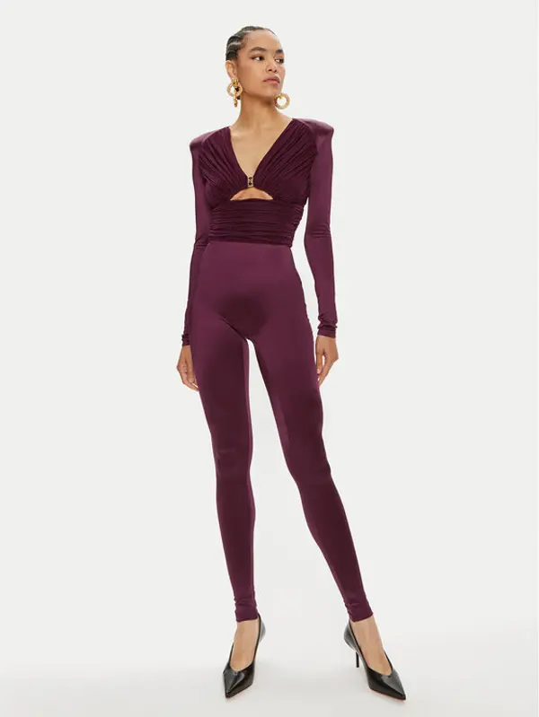 Elisabetta Franchi Elisabetta Franchi Kombinezon TU-019-46E2 Tamnocrvena Slim Fit