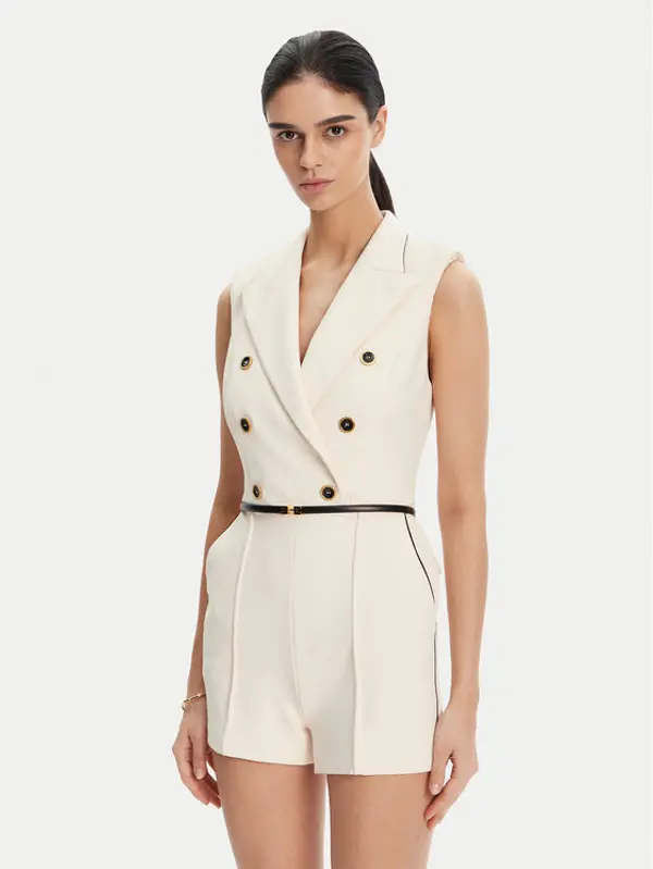 Elisabetta Franchi Elisabetta Franchi Kombinezon TU-T45-51E2 Bež Regular Fit